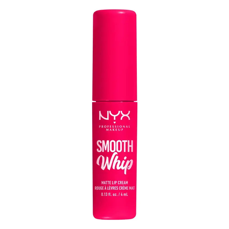 Nyx Smooth Whip Matte Lip Cream, cremiger flüssiger Lippenstift, matt, Farbton Pillow Fight , 4 ml