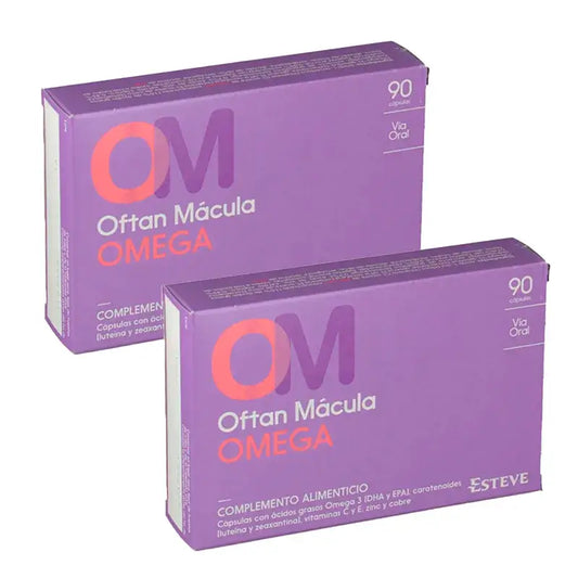 Oftan Macula Omega Nahrungsergänzungsmittel, 2 x 90 Kapseln