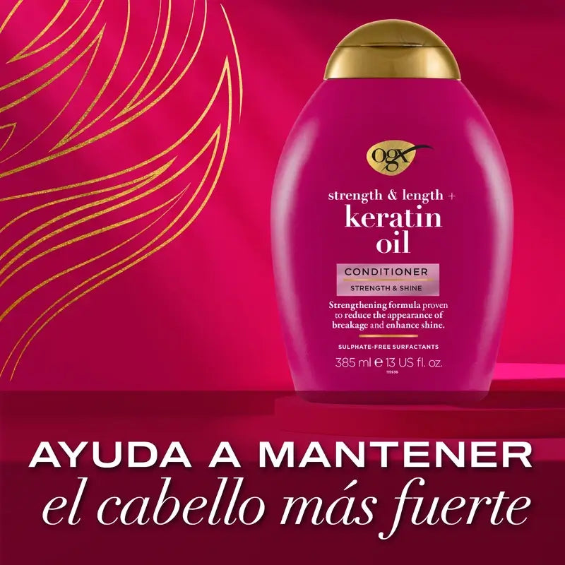 OGX Keratin Oil Conditioner, sprödes Haar, 385 ml