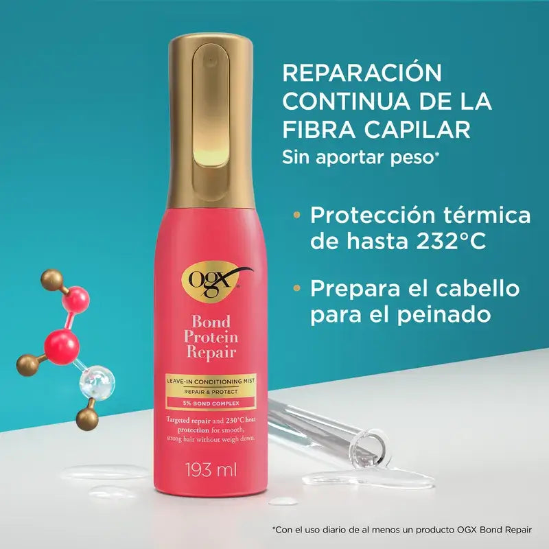 Ogx Bond Repair Leave-In Conditioner, Wärmeschutzspray, Haarreparatur, 193 ml