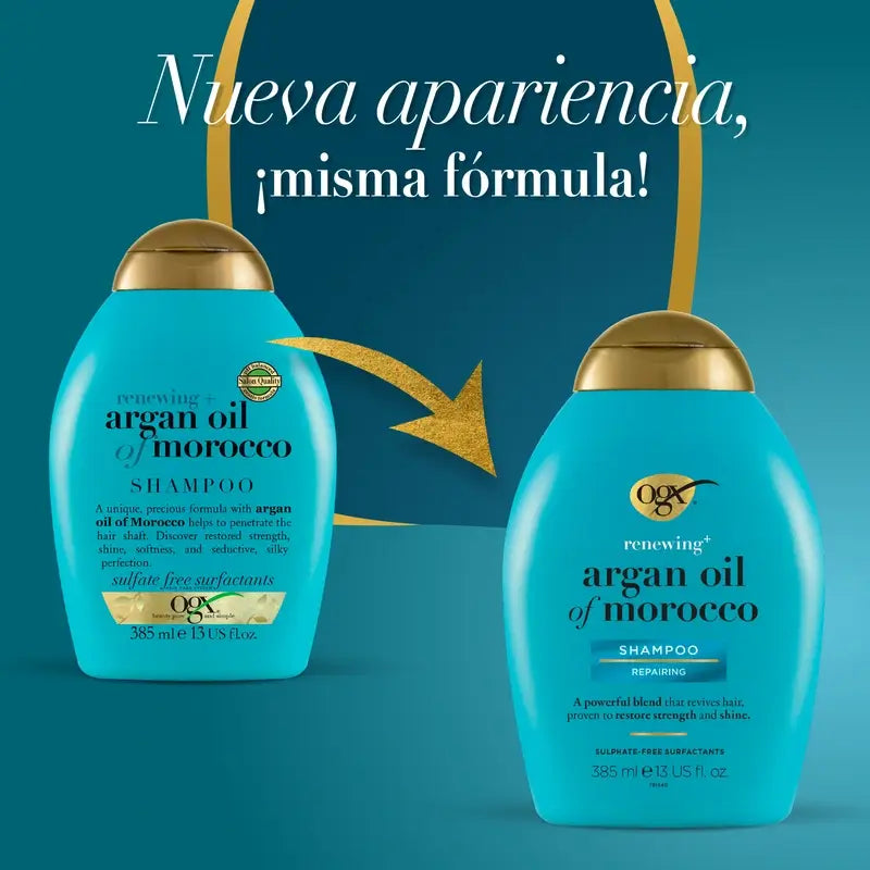 OGX Marokkanisches Arganöl Shampoo, trockenes & geschädigtes Haar, 385ml
