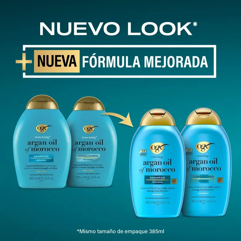 OGX Marokkanisches Arganöl Shampoo, trockenes & geschädigtes Haar, 385ml
