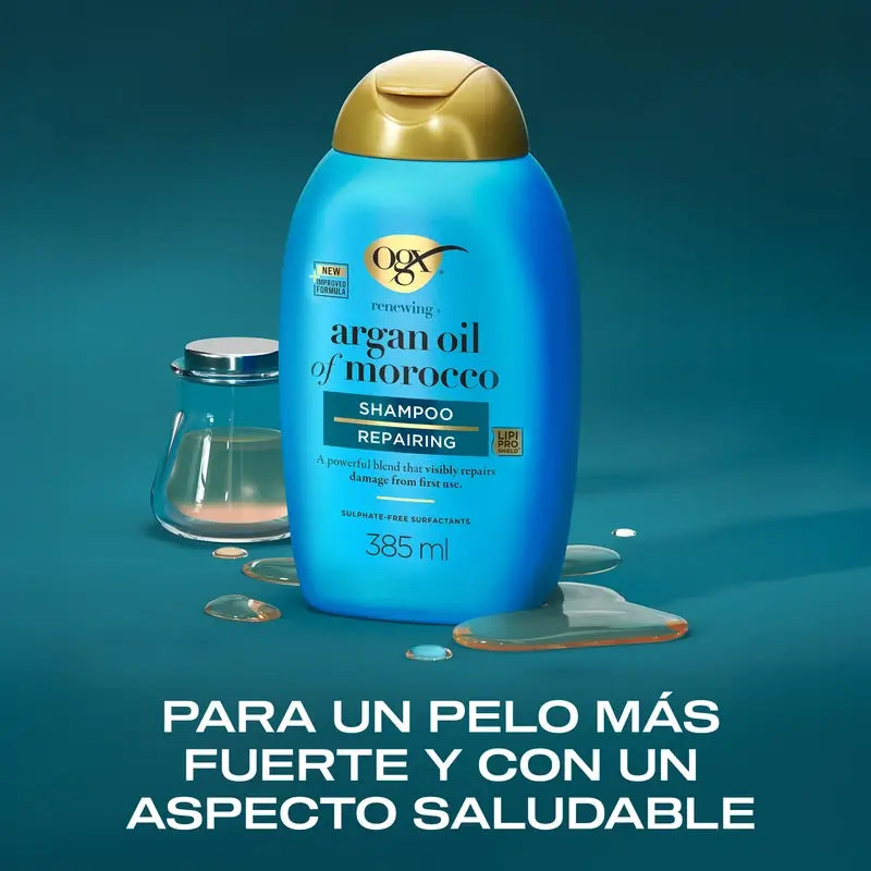 OGX Marokkanisches Arganöl Shampoo, trockenes & geschädigtes Haar, 385ml