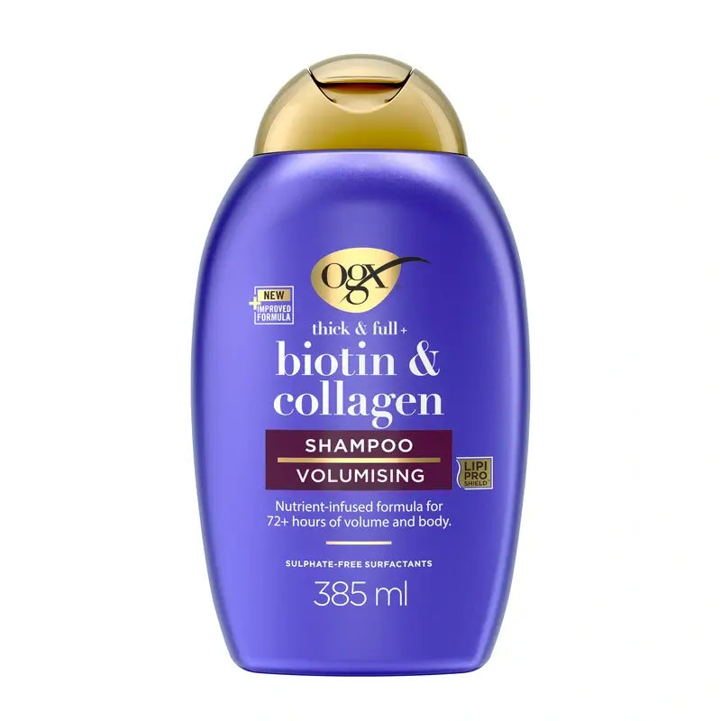 OGX Biotin & Kollagen Shampoo, Feines Haar, 385 ml