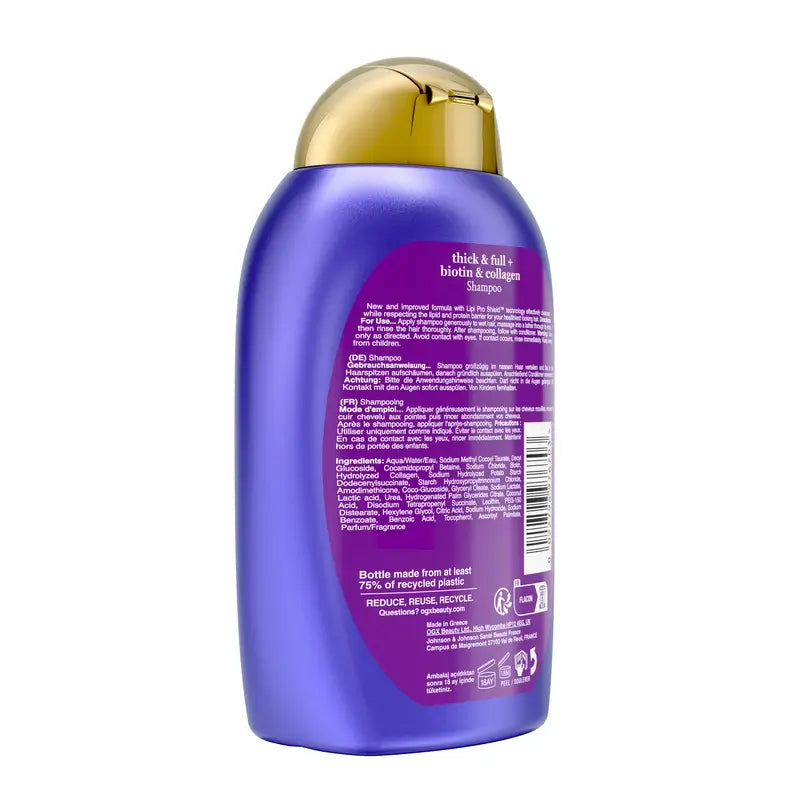 OGX Biotin & Kollagen Shampoo, Feines Haar, 385 ml