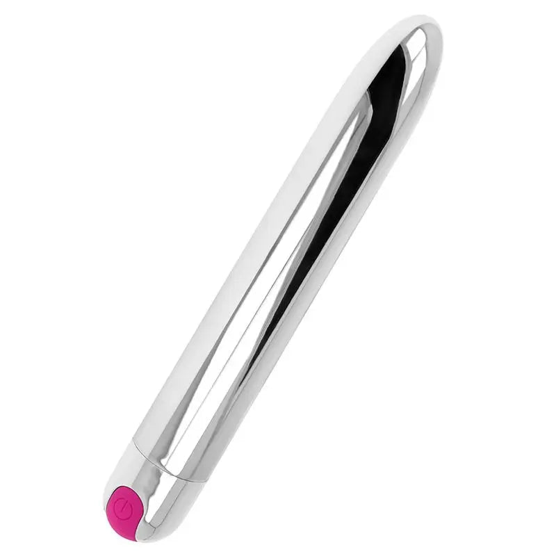 Ohmama Vibratoren Wiederaufladbare Silber Vibrator 10 Modi 18,5 Cm