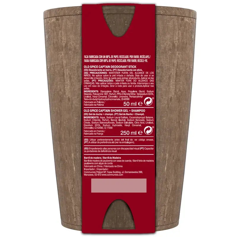 Old Spice Captain Barrel Geschenkset mit Duschgel