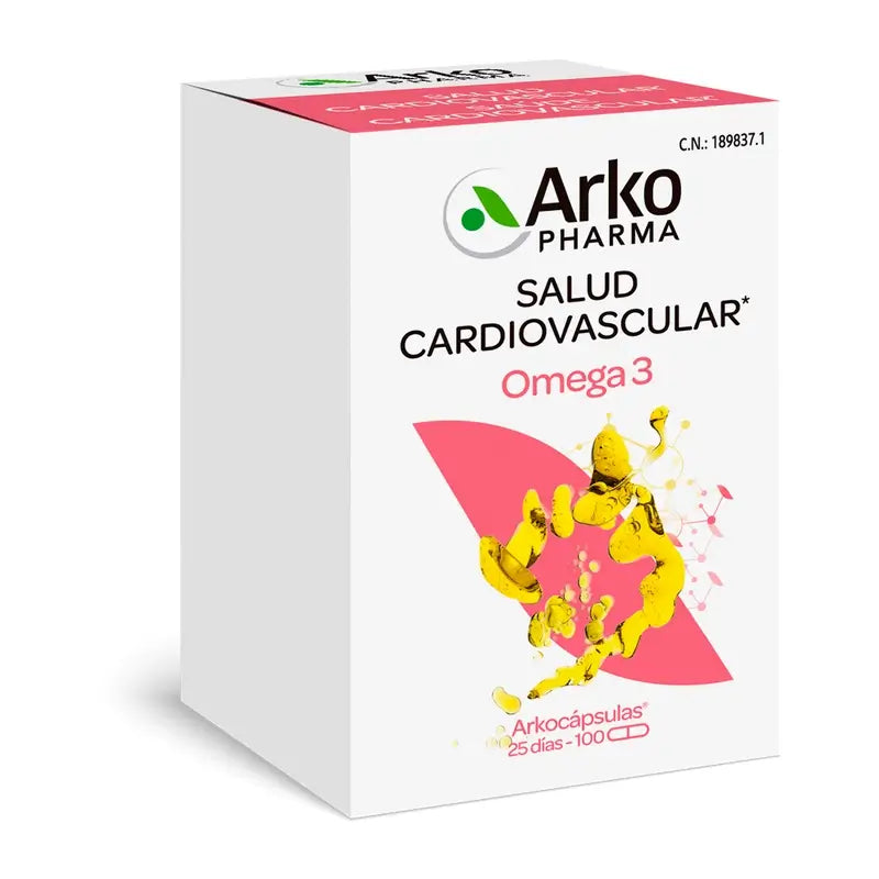 Arkopharma Arkocápsulas Omega 3, 100 capsules