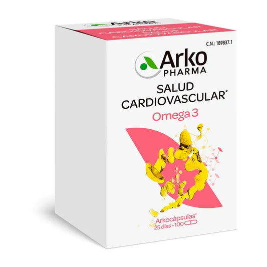 Arkopharma Arkocápsulas Omega 3, 100 capsules