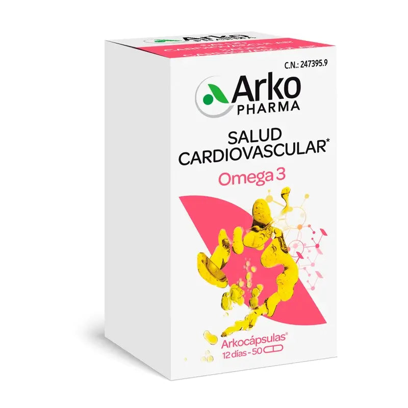 Arkopharma Arkocápsulas Omega 3, 50 capsules