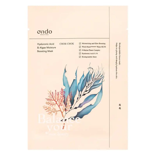 Ondo Beauty 36.5 Hyaluronsäure & Algen Feuchtigkeitsspendende Chok-Chok Maske, 25 gr