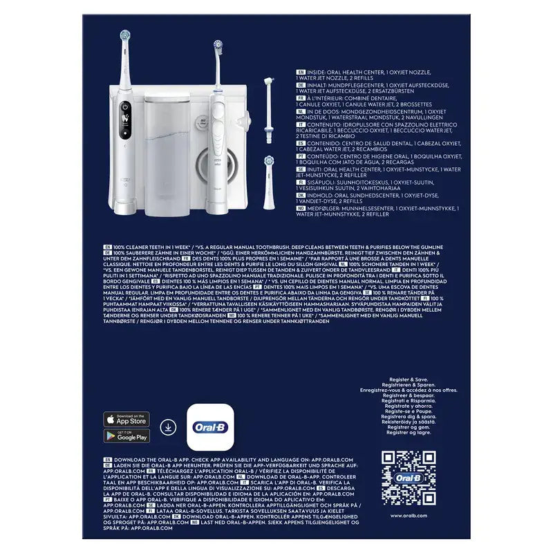 Oral-B Braun Braun Dental Center mit Irrigator & Oral-B Io6 Elektrische Zahnbürste