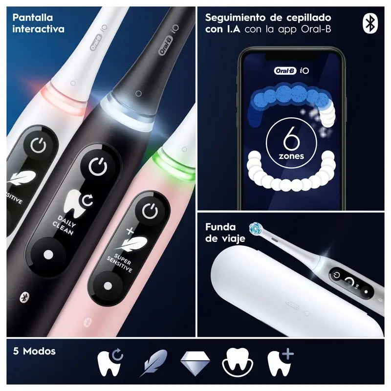 Oral-B Braun iO6 Elektrische Zahnbürste Schwarz