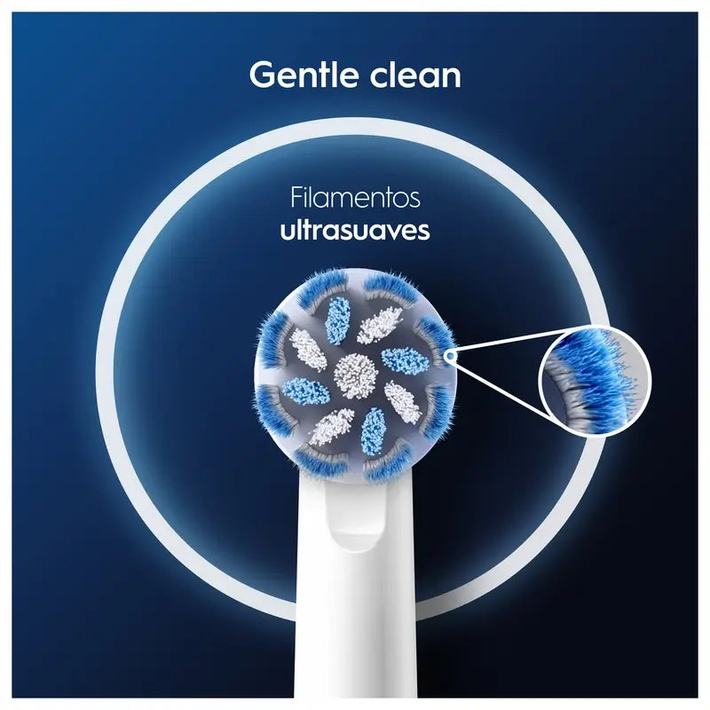 Oral-B Braun Sensitive Clean Nachfüllpackung, 4 Stück.
