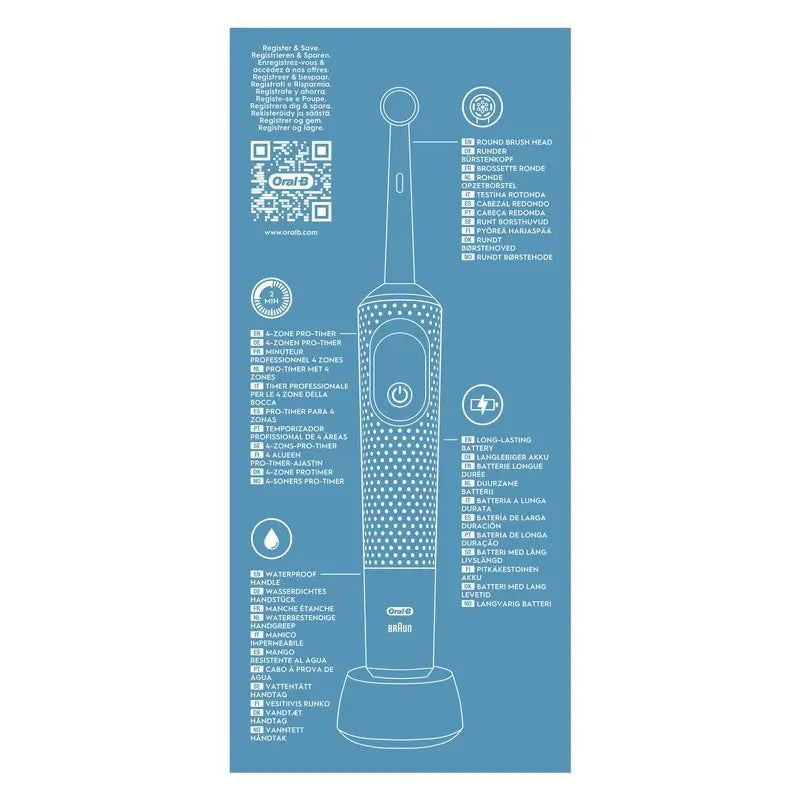 Oral-B Braun Vitality Pro Elektrische Zahnbürste Schwarz, 1 Stück