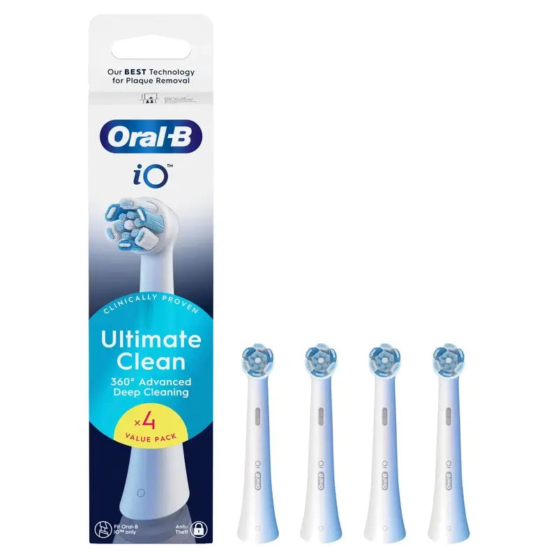 Oral-B iO Ultimate Clean Ersatzbürstenköpfe, 4er-Pack