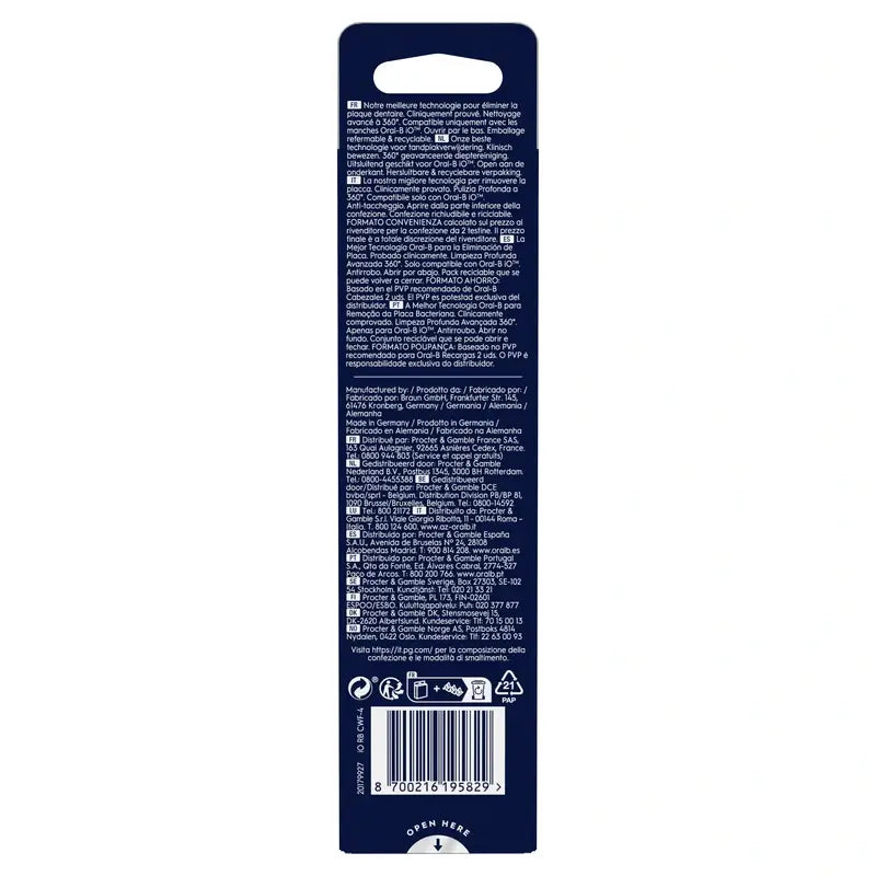 Oral-B iO Ultimate Clean Ersatzbürstenköpfe, 4er-Pack