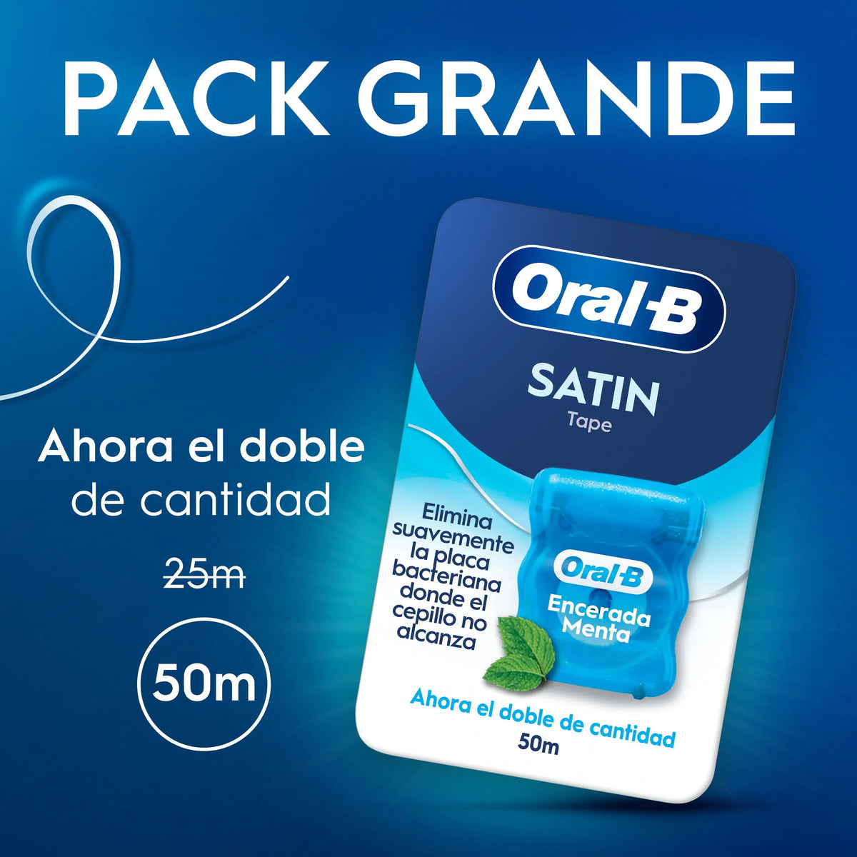 Oral-B Satin Tape Mint 50 Meter