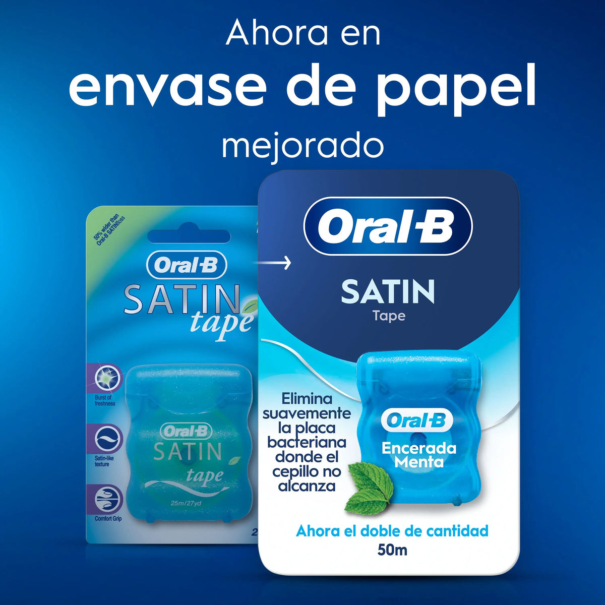 Oral-B Satin Tape Mint 50 Meter