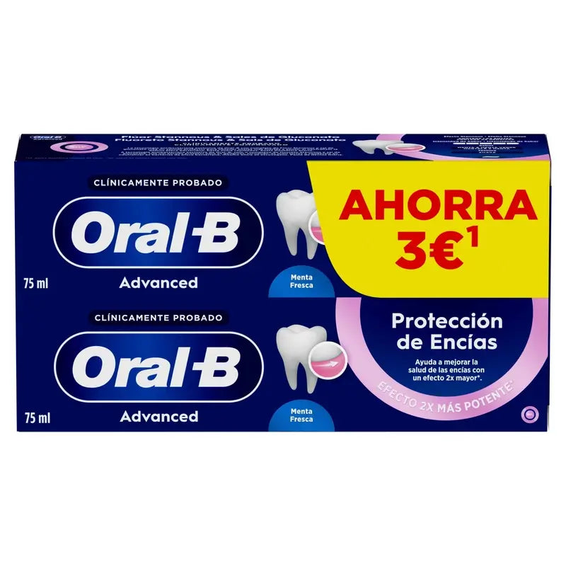 Oral-B Advanced Zahnfleischschutz Duplo, 2x75ml