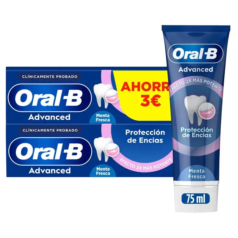 Oral-B Advanced Zahnfleischschutz Duplo, 2x75ml