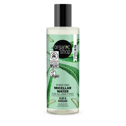 Organic Shop Reinigendes Mizellenreinigungswasser für alle Hauttypen Avocado und Aloe von Organic Shop, 150 Ml