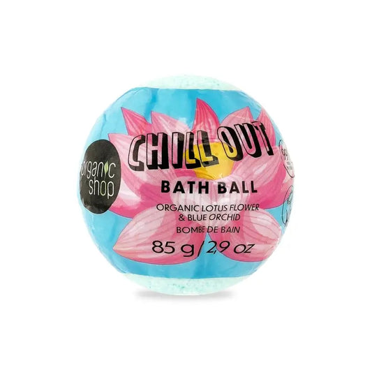 Organic Shop Bio-Lotusblume & Blaue Orchidee Badebombe Chill Out, 85 G