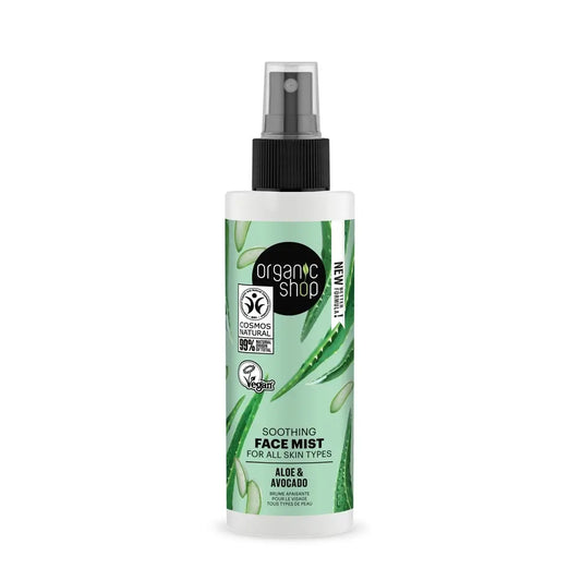 Organic Shop Beruhigendes Gesichtswasser für alle Hauttypen Avocado und Aloe von Organic Shop, 150 ml