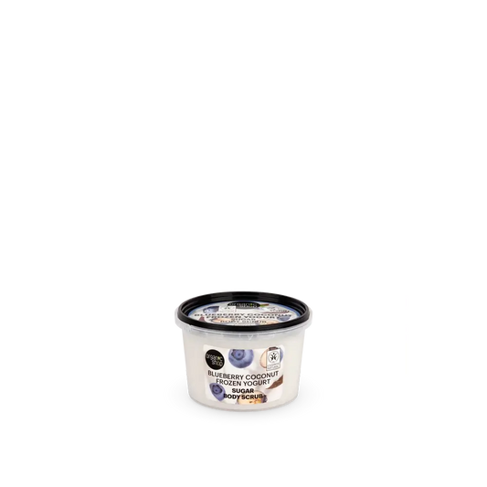 Organic Shop Blaubeer-Kokosnuss-Eisjoghurt-Zucker Heidelbeer-Kokosnuss-Zucker-Körperpeeling, 250 ml