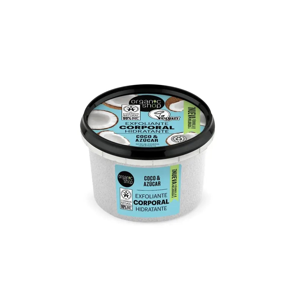 Organic Shop Organic Shop Feuchtigkeitsspendendes Kokosnuss-Körperpeeling, 250 ml