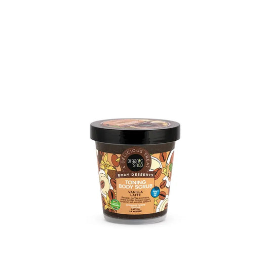 Organic Shop Belebendes Körperpeeling Vanille-Latte, 450 ml