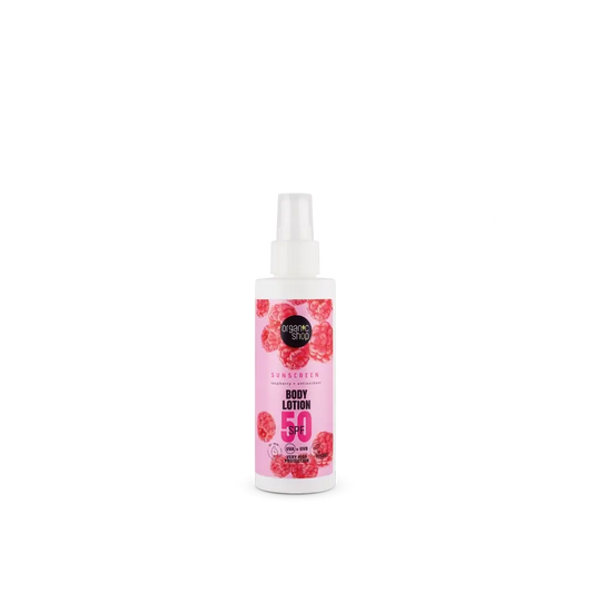Organic Shop Himbeere + Antioxidantien Sonnenschutz Körperlotion Spf50, 150 Ml