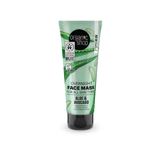 Organic Shop Tiefenbefeuchtende Gesichtsmaske für alle Hauttypen Avocado und Aloe von Organic Shop, 75 Ml