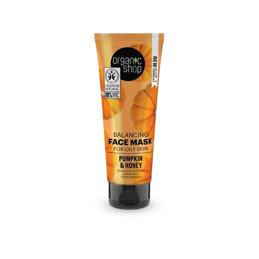 Organic Shop Ausgleichende Gesichtsmaske für fettige Haut Kürbis & Honig, 75 Ml