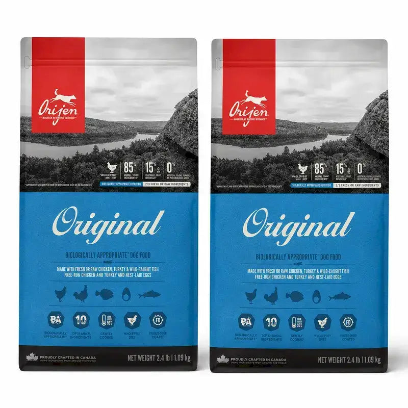 Orijen Canine Adult Original 11,4 Kg Hundefutter , Packung 2