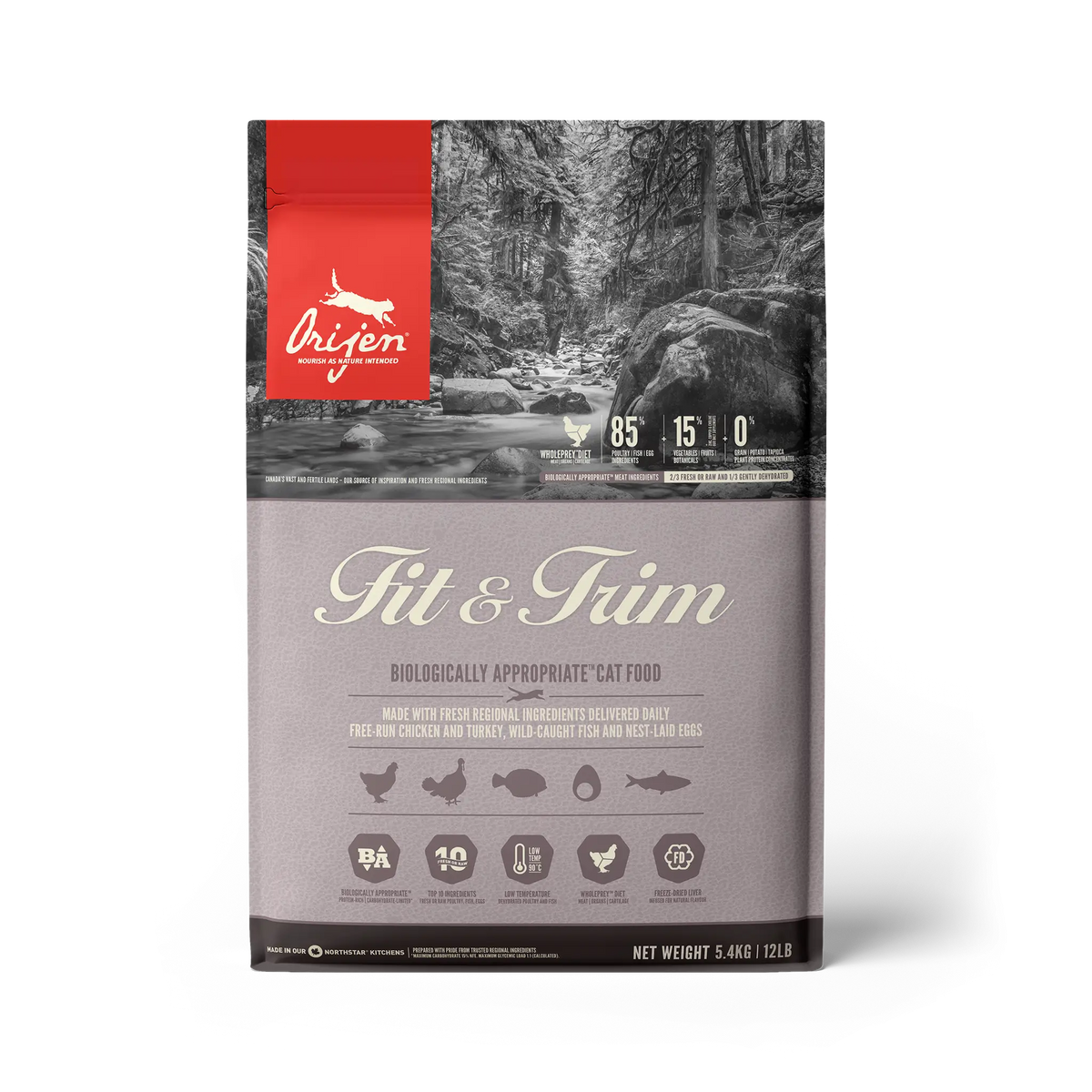 Orijen Feline Adult Orijen Fit Trim 5,4Kg cat food