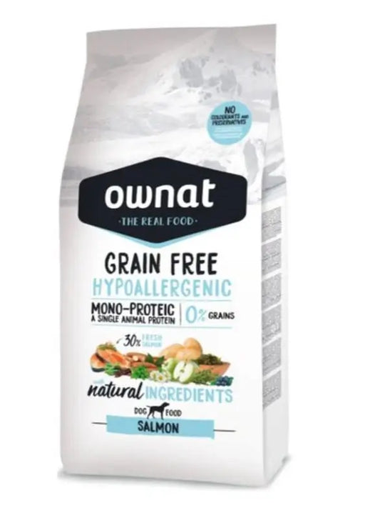 Ownat Canine Adult Hypoallergenic Grain Free Salmon 12kg dog food