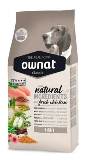 Ownat Classic Canine Adult Light 4kg, dog food for dogs