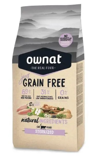Ownat Just Feline Adult Sterilised Grain Free 1 kg, Katzenfutter
