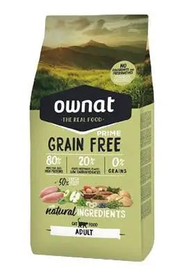 Ownat Prime Feline Feline Adult Grain Free 8kg, Katzenfutter