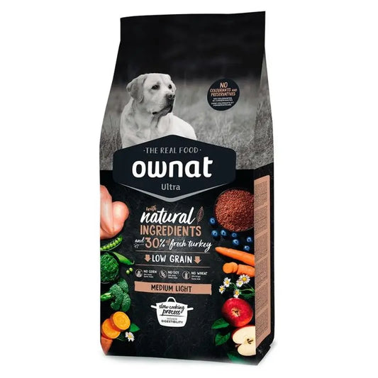 Ownat Ultra Canine Adult Light Medium 3kg, dog food for dogs