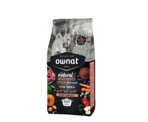 Ownat Ultra Canine Adult Medium Lamm 8kg, Hundefutter für Hunde