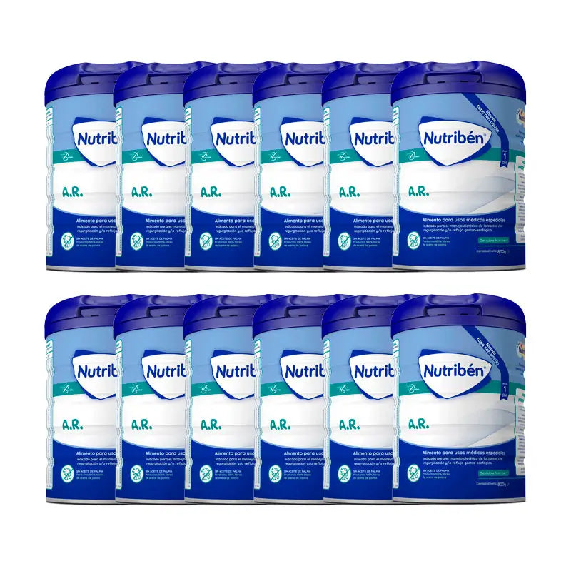 Nutribén AR Anti-Reflux and Anti-Regurgitation Milk, 12 X 800 grams