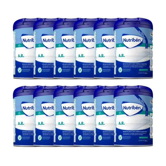 Nutribén AR Anti-Reflux and Anti-Regurgitation Milk, 12 X 800 grams
