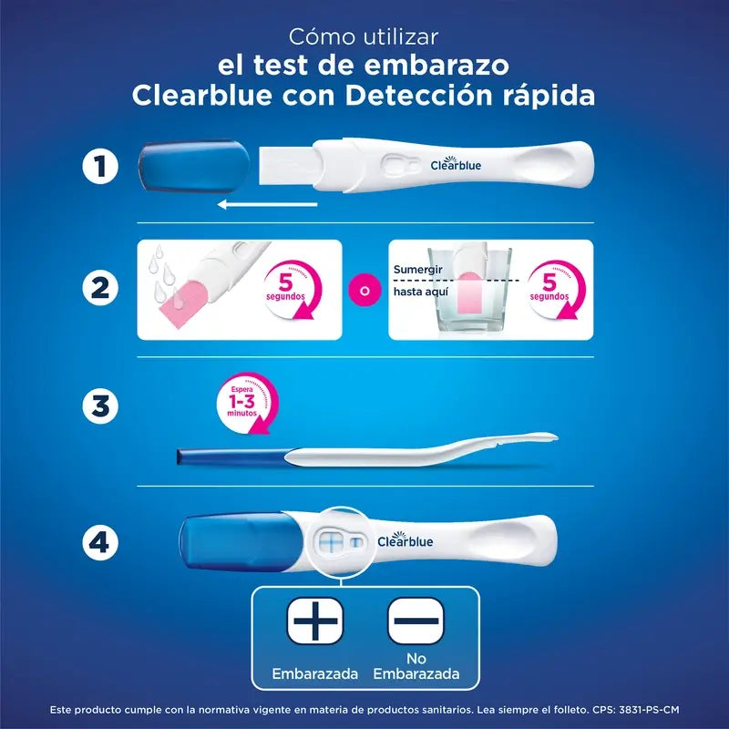 Clearblue Pack Plus Analoger Schwangerschaftstest, 6 Tests