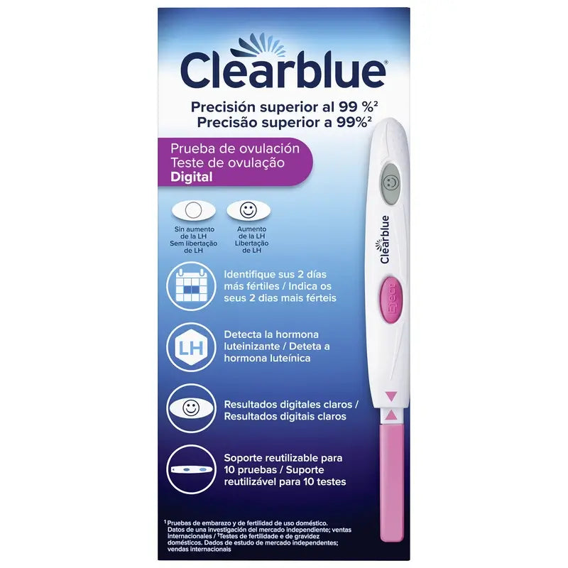 Clearblue Ovulationstest-Packung, 6 x 10 Stäbchen