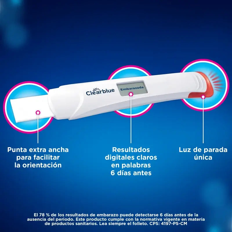 Clearblue Pack Ultrafrühe digitale Schwangerschaftstests, 3 Tests