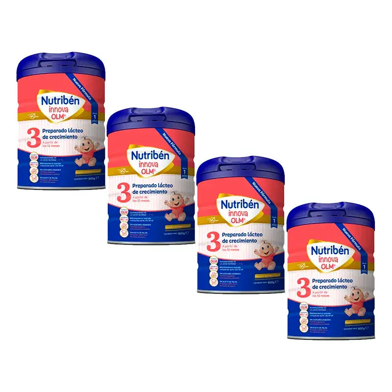 Nutribén Innova 3 Growth Milk, 4 X 800 grams