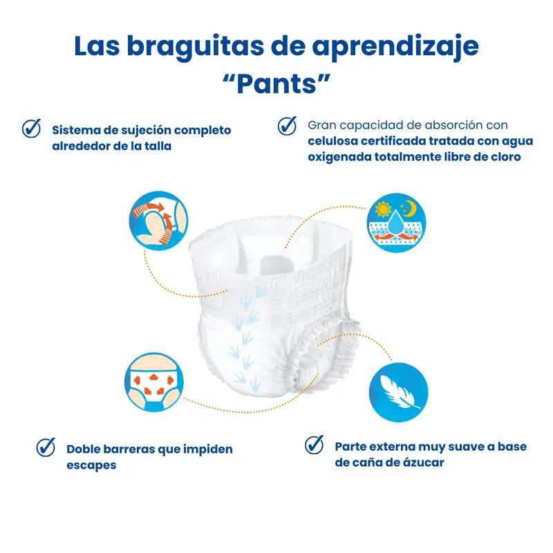 Pingo Pañal – Öko-Windelhöschen, Größe 4 (7–18 kg), 4er-Pack à 30 Stück