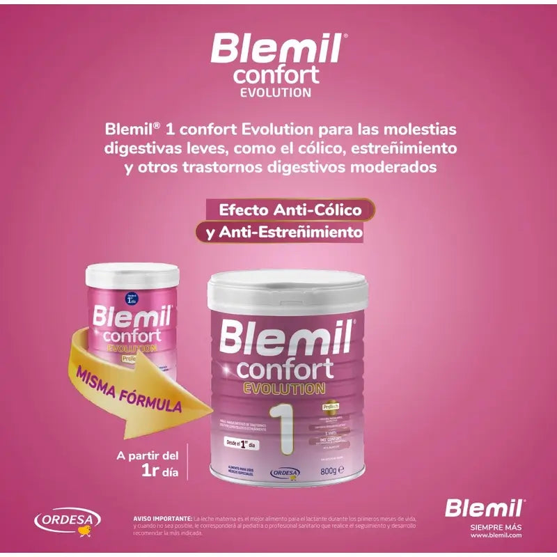 Blemil 1 Comfort Evolution, Packung 8x800g